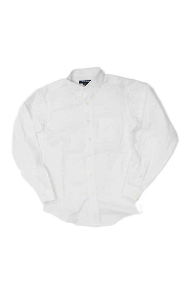 Brooks Brothers Red Fleece Boys Collared Button-Down Shirt White Size 16 - Image 1 of 4