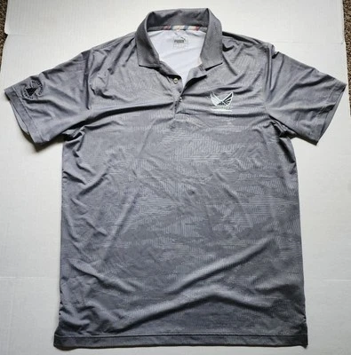 Polo Puma Volition America Silver Spruce Golf Course Gris Para Hombre Grande L Foto 1 de 4