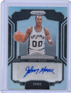 Johnny Moore Penmanship Prizms Silver 2024-25 Panini Prizm #PNM-JHM AU Spurs - Imagen 1 de 2