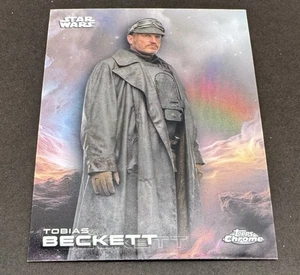 2025 Topps Chrome Star Wars Rainbow Refractor Tobias Beckett #184 - Picture 1 of 2