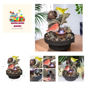 Indoor Tabletop Water Fountain, Desktop & Table Waterfall Fountains, Relaxati... - Picture 1 of 10