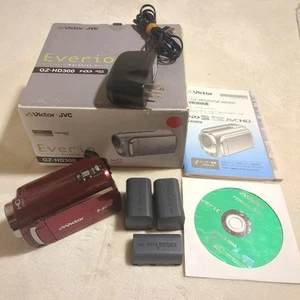 Victor JVC Everio GZ-HD300 Digital Video Camera HDD 60GB + 3 Batteries New - Picture 1 of 7