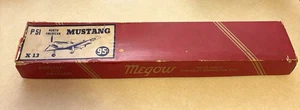 1940s Megow P-51 Mustang model airplane construction kit. READ - Picture 1 of 23
