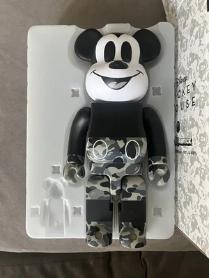 Medicom Bearbrick x Mickey Mouse x Bape Bathing Ape x Disney Collectible Toy - Image 1 of 4