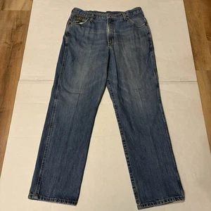 Cinch Mens Jeans 36 Pants Blue 36x32 Cowboy Work Casual Whiskered Denim Casual - Picture 1 of 11