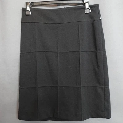 Mujer Falda 2 Negra Retro Minimalista Preppy Secretaria Academia Y2K Tejido Cremallera Foto 1 de 4