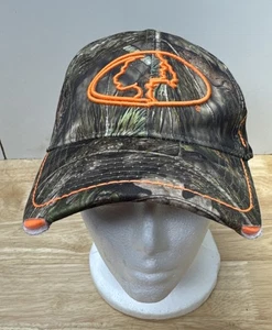 Mossy Oak Fitted Cap Mütze L/XL Camouflage mit orangefarbenem Logo Outdoor cooles Material - Bild 1 von 12
