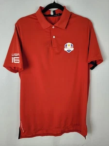 Polo RLX Ralph Lauren Ryder Cup Rojo Talla M Equipo EE. UU. 2016 Rendimiento Golf - Imagen 1 de 6