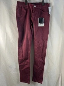 MKT Studio Jeans Women’s Size W32 Burgundy Red Dark Denim Trousers - Picture 1 of 16