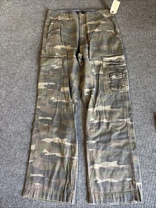 Faded Glory Pants Men’s 32x32 Green Camouflage Cargo Pockets - Picture 1 of 6