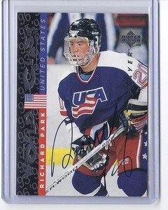 1995-96 UPPER DECK BE A PLAYER RICHARD PARK AUTO BAP UD SIGNATURE WILD - Picture 1 of 1