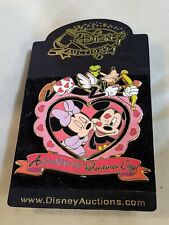 Disney Auctions Goofed-Up Valentines Day Mickey Minnie Pluto Spinner LE 100 Pin