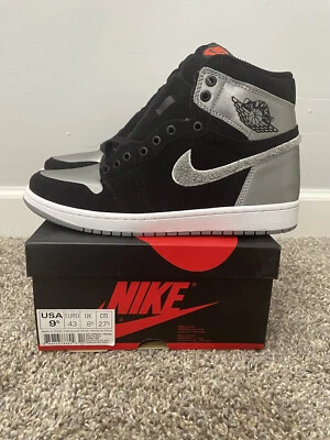 AIR JORDAN 1 RETRO ALTO OG ALEALI TALLA 9.5 AJ5991-062 PUNTERA PLATEADA PROHIBIDA REAL Foto 1 de 4