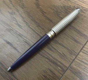 S.T.Dupon Liberte fire head Purple/Brass natural lacquer Ballpoint Pen (No Box) - Picture 1 of 5