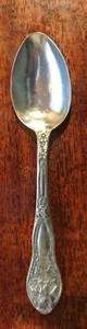 Antico cucchiaino da tè placcato argento 1913 Fairfield modello unico - Foto 1 di 5
