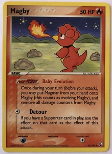 2004 Pokémon TCG Magby EX Team Rocket Returns 24 Regular Rare - Picture 1 of 6