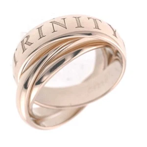 CARTIER Trinity Amore 3-Row Ring Size 51/JP11 K18WG Ladies jewelry S#138163 - Picture 1 of 8