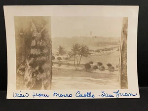 Puerto Rico 1930-40s, Photo, VIEW FROM MORRO CASTLE, 3" x 2", Pre-owned - Picture 1 of 3