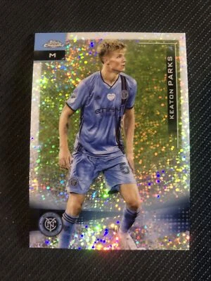 2021 Topps Chrome MLS Keaton Parks New York City FC Card #127 speckle refractor - Image 1 of 2