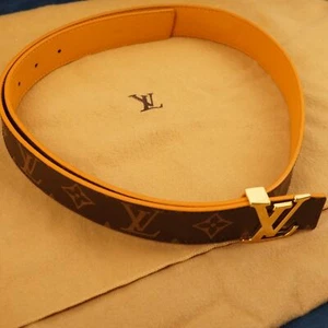 Louis Vuitton LV Monogram Reversible Belt - Brown Size 90/36- Free Shipping USA - Picture 1 of 10