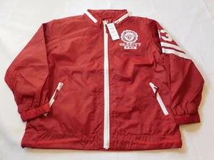 The Children's Place Youth Unisex Varsity Pro Jacket Long Sleeve Zip Up Red Burg - Picture 1 of 4