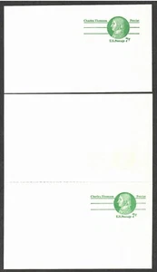 US UNUSED # UX68 & # UY25 , Postal & Paid Reply Cards , VF OG NH - I Combine S/H - Bild 1 von 2
