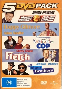 Johnny English Happy Gilmore Kindergarten Cop Fletch Blues Brothers (DVD 5-Disc) - Picture 1 of 3