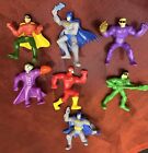 Lot of 7 DC Comics 2” Batman Heros & Villains figures McDonald's Toys 2011