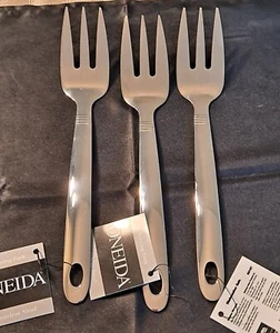 LOT OF 3 Oneida 50187 Stainless Steel 18/8 Serving Fork 9 inch Lot of 3 - Picture 1 of 3