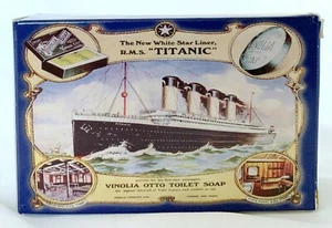 x8 Titanic Authentic Vinolia Otto Toilet Bath Soap Cream White Star Line 170g - Picture 1 of 3