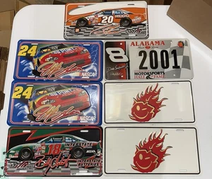 NASCAR METAL License Plate LOT OF 7 - EARNHARDT JR, HARVICK, GORDON, STEWART - Picture 1 of 4