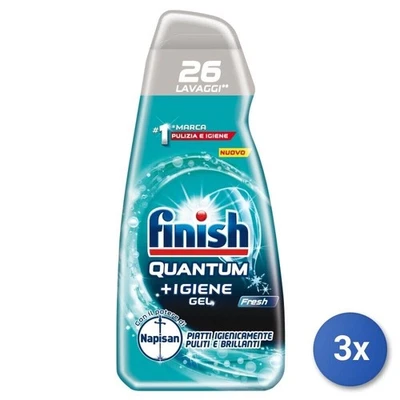 Detergente gel para lavavajillas Finish Quantum 560 ML Foto 1 de 3
