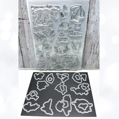 Estampillas de goma LDRS Designs You're Jawsome de amigos de bolsillo tiburones peces sirena marina Foto 1 de 2