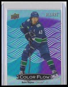 2024-25 Upper Deck Allure #CFL-45 Quinn Hughes Color Flow Blue-Purple - Bild 1 von 2