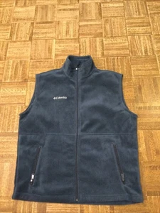 Columbia Fleece Pullover Weste Full Zip Solid Polyester Navy Blau Gr. LG Sehr guter Zustand - Bild 1 von 5