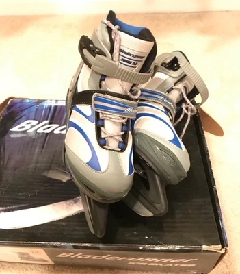 Bladerunner Zoom 6.0 Patines de Hielo Ajustables Juveniles Talla 4-7 - Excelente Estado Foto 1 de 4