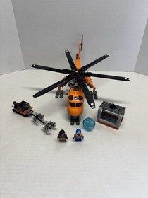 Lego City Arctic Helicrane Set 60034 Retired Complete W/Mini-figs