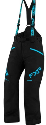 Pantalones de nieve FXR Fresh 23 para mujer negros/azul cielo 16 EE. UU. Foto 1 de 2