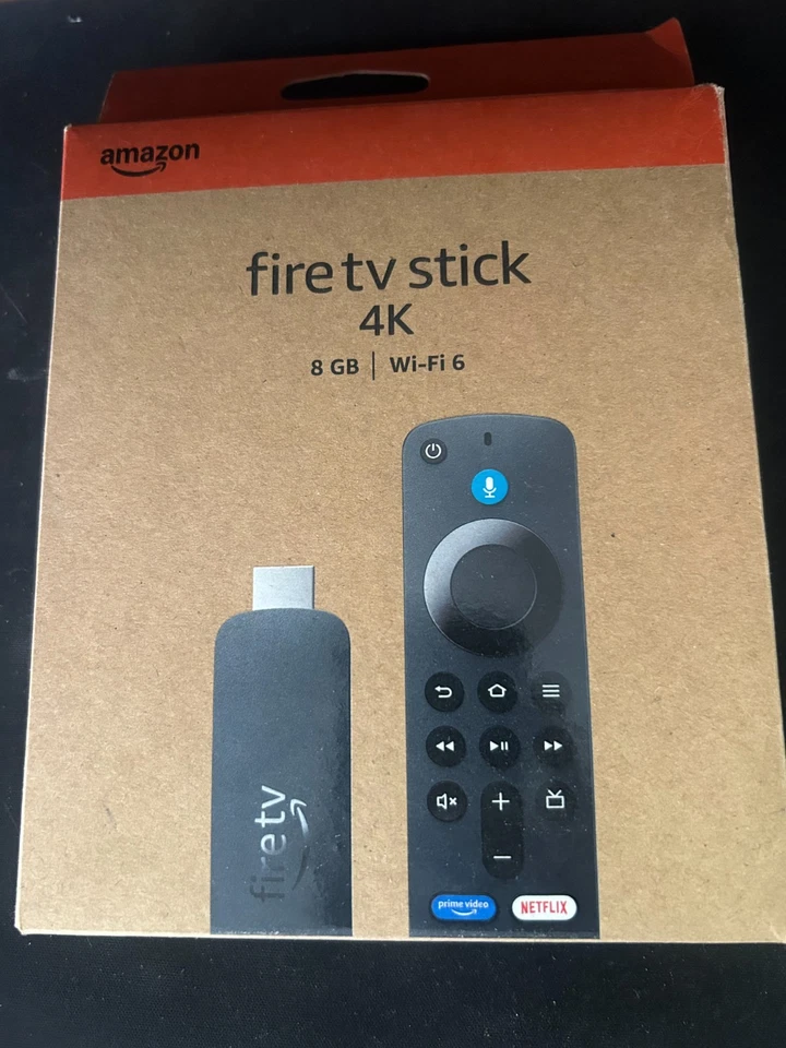 Reproductor multimedia de transmisión Amazon Fire TV Stick 4K con control remoto Alexa WIFI 6 - Nuevo Foto 1 de 1