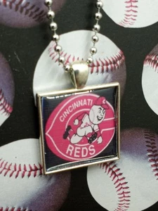 Cincinnati Reds Baseball Pendant Necklace - Picture 1 of 2