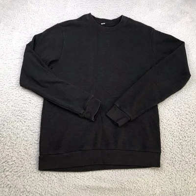 Pullover ALO Yoga Chill cuello redondo para hombre M negro sudadera de gran tamaño Foto 1 de 4