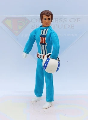 Ideal Evel Knievel Vintage Original Action Figure ~Blue #1 Suit, Belt ~MINTY - Image 1 of 4