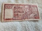 RARE and VALUABLE Thailand Banknote. 100 Baht Siam King Rama IX. See Description