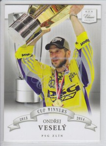 2014-15 OFS CLASSIC CZECH ONDREJ VESELY /49 RAINBOW PARALLEL CUP WINNERS Zlin