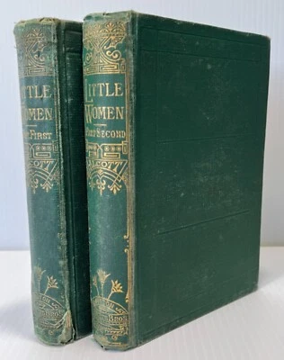 Little Women, 1880, 1872 First Edition Set, Parts 1st & 2nd, Louisa May Alcott - Imagem 1 de 4