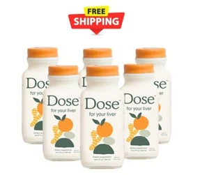 DOSE for Your Liver Cleanse,Repair, Organic Milk Thistle 2FLoz 6BottlePac - Picture 1 of 2