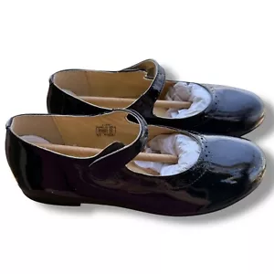 Mini Boden Mary Janes Dress Shoes Patent Leather Navy Blue Girl Size 2 EU 33 - Picture 1 of 13