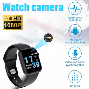 Mini Camera HD 1080P Smart Micro Voice Video Recorder Sports Watch Wearable Cam - Picture 1 of 29