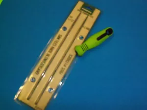 NEW TWO 5/32" ROUND CHAINSAW FILES & FILE HANDLE FREE SHIPPING 5/32" 2F532 AH - Picture 1 of 1