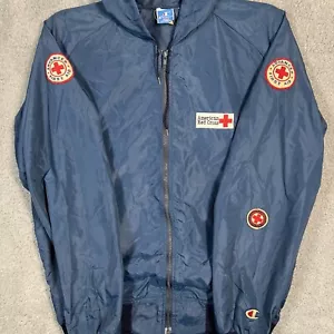 Chaqueta ligera vintage de primeros auxilios de la Cruz Roja Americana campeón de los años 80 talla grande - Imagen 1 de 24